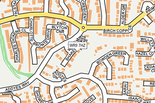 WR9 7HZ map - OS OpenMap – Local (Ordnance Survey)