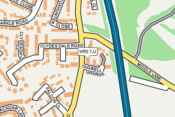 WR9 7JJ map - OS OpenMap – Local (Ordnance Survey)