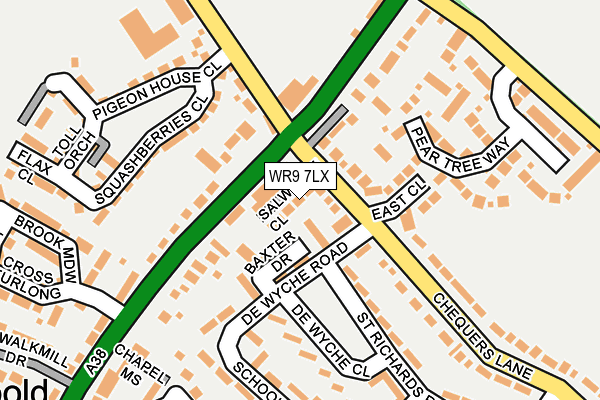 WR9 7LX map - OS OpenMap – Local (Ordnance Survey)