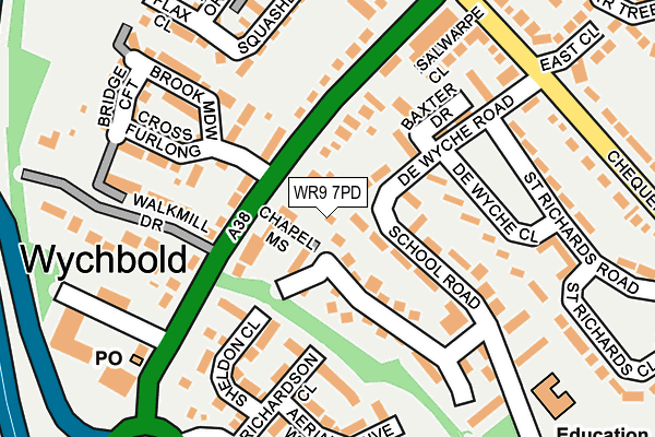 WR9 7PD map - OS OpenMap – Local (Ordnance Survey)