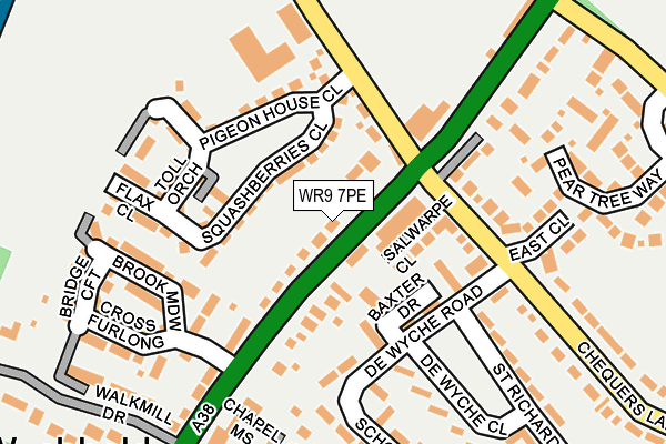 WR9 7PE map - OS OpenMap – Local (Ordnance Survey)
