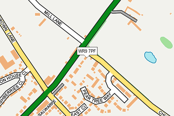 WR9 7PF map - OS OpenMap – Local (Ordnance Survey)
