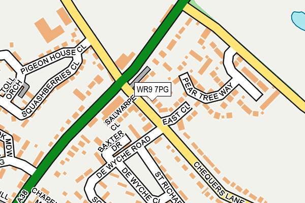 WR9 7PG map - OS OpenMap – Local (Ordnance Survey)