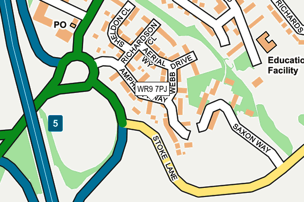 WR9 7PJ map - OS OpenMap – Local (Ordnance Survey)