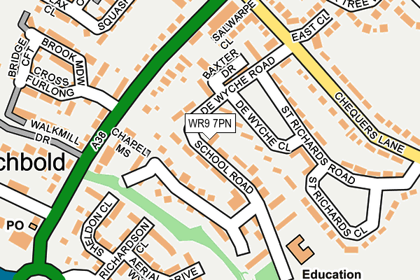 WR9 7PN map - OS OpenMap – Local (Ordnance Survey)