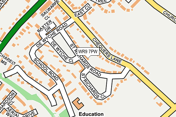 WR9 7PW map - OS OpenMap – Local (Ordnance Survey)