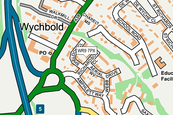 WR9 7PX map - OS OpenMap – Local (Ordnance Survey)