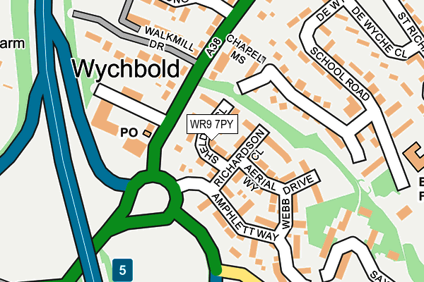 WR9 7PY map - OS OpenMap – Local (Ordnance Survey)