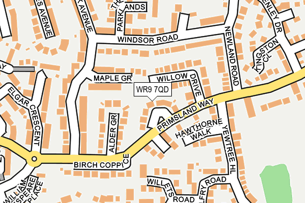 WR9 7QD map - OS OpenMap – Local (Ordnance Survey)
