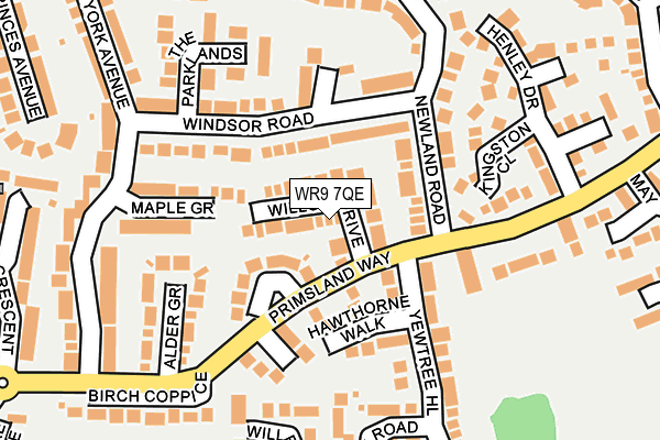 WR9 7QE map - OS OpenMap – Local (Ordnance Survey)