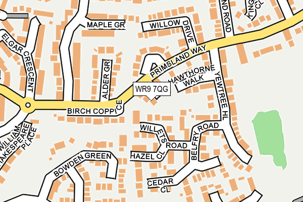 WR9 7QG map - OS OpenMap – Local (Ordnance Survey)