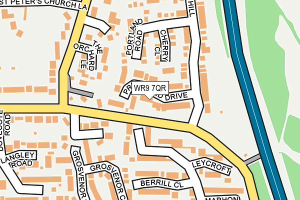 WR9 7QR map - OS OpenMap – Local (Ordnance Survey)