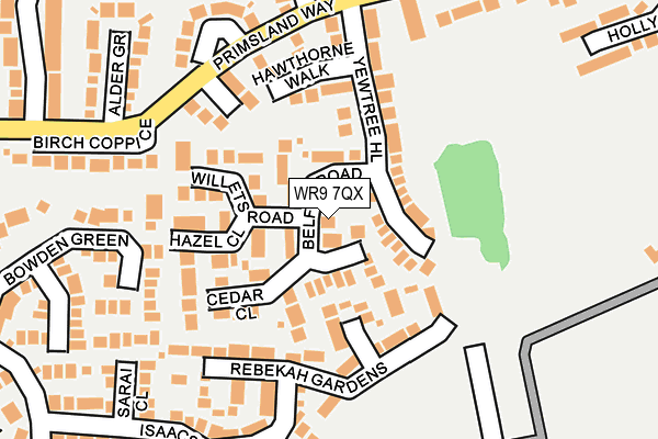 WR9 7QX map - OS OpenMap – Local (Ordnance Survey)