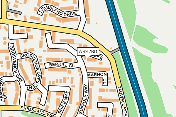 WR9 7RD map - OS OpenMap – Local (Ordnance Survey)