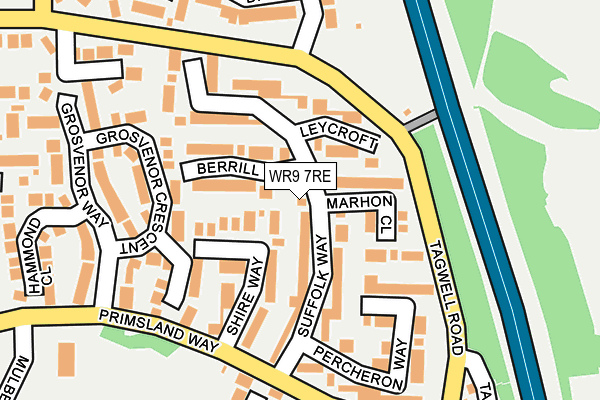 WR9 7RE map - OS OpenMap – Local (Ordnance Survey)