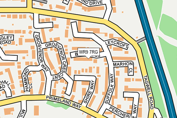 WR9 7RG map - OS OpenMap – Local (Ordnance Survey)