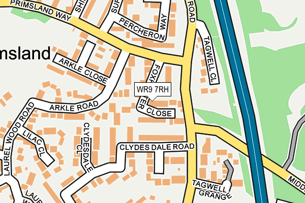 WR9 7RH map - OS OpenMap – Local (Ordnance Survey)