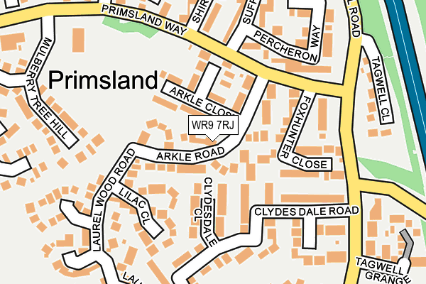 WR9 7RJ map - OS OpenMap – Local (Ordnance Survey)