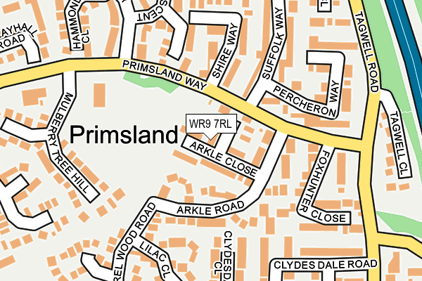 WR9 7RL map - OS OpenMap – Local (Ordnance Survey)