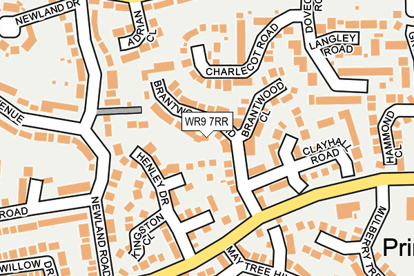 WR9 7RR map - OS OpenMap – Local (Ordnance Survey)