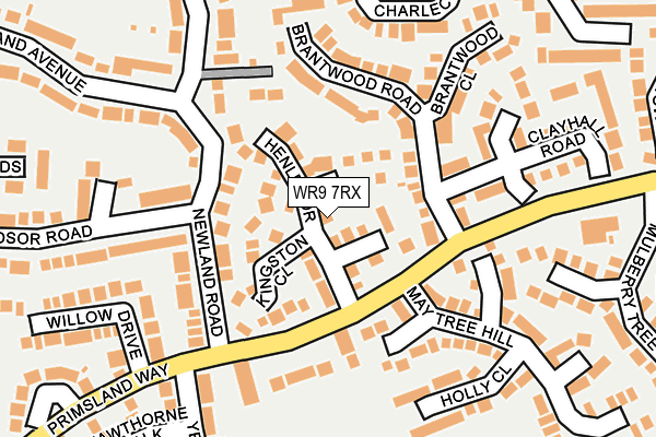 WR9 7RX map - OS OpenMap – Local (Ordnance Survey)