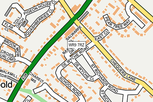 WR9 7RZ map - OS OpenMap – Local (Ordnance Survey)