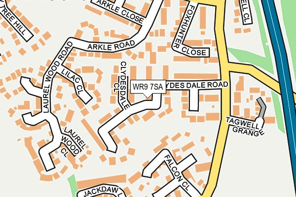 WR9 7SA map - OS OpenMap – Local (Ordnance Survey)