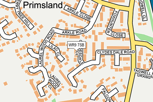 WR9 7SB map - OS OpenMap – Local (Ordnance Survey)