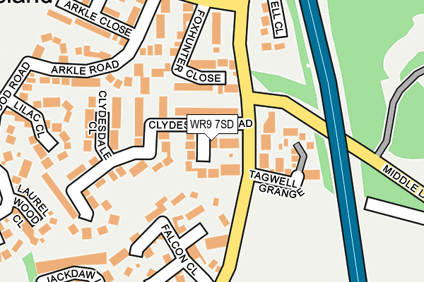 WR9 7SD map - OS OpenMap – Local (Ordnance Survey)