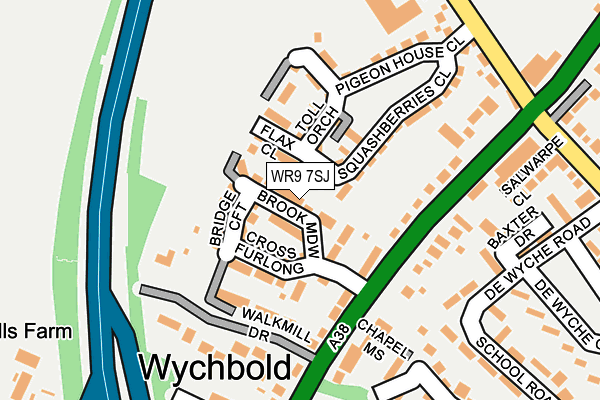 WR9 7SJ map - OS OpenMap – Local (Ordnance Survey)