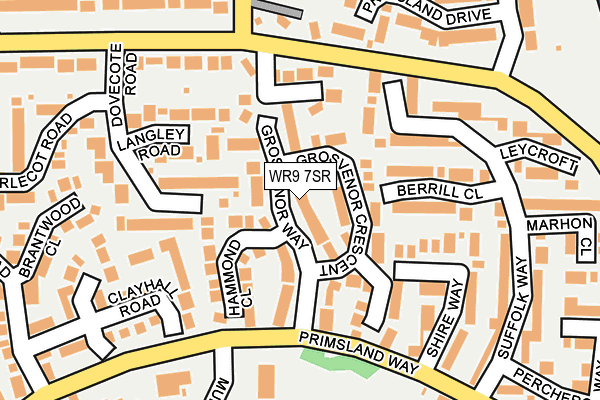WR9 7SR map - OS OpenMap – Local (Ordnance Survey)