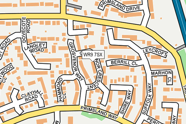 WR9 7SX map - OS OpenMap – Local (Ordnance Survey)