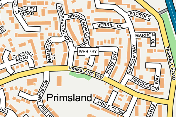 WR9 7SY map - OS OpenMap – Local (Ordnance Survey)