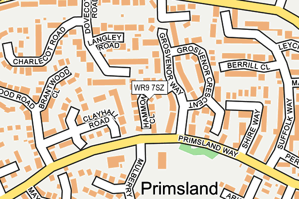 WR9 7SZ map - OS OpenMap – Local (Ordnance Survey)
