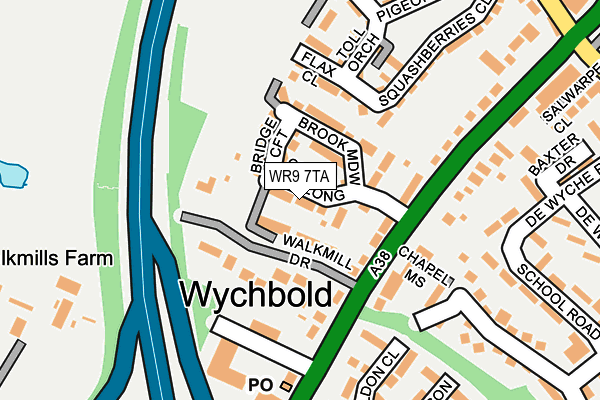 WR9 7TA map - OS OpenMap – Local (Ordnance Survey)
