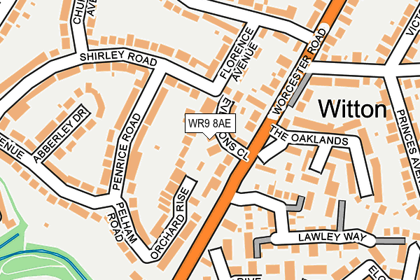 WR9 8AE map - OS OpenMap – Local (Ordnance Survey)
