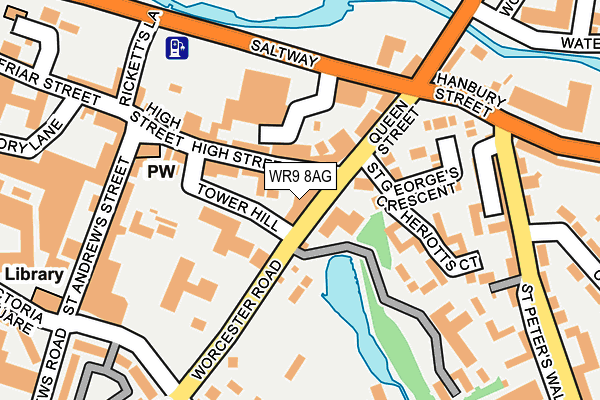 WR9 8AG map - OS OpenMap – Local (Ordnance Survey)