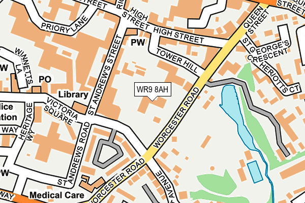 WR9 8AH map - OS OpenMap – Local (Ordnance Survey)