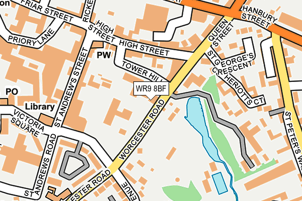 WR9 8BF map - OS OpenMap – Local (Ordnance Survey)