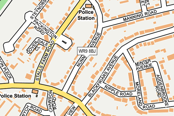 WR9 8BJ map - OS OpenMap – Local (Ordnance Survey)