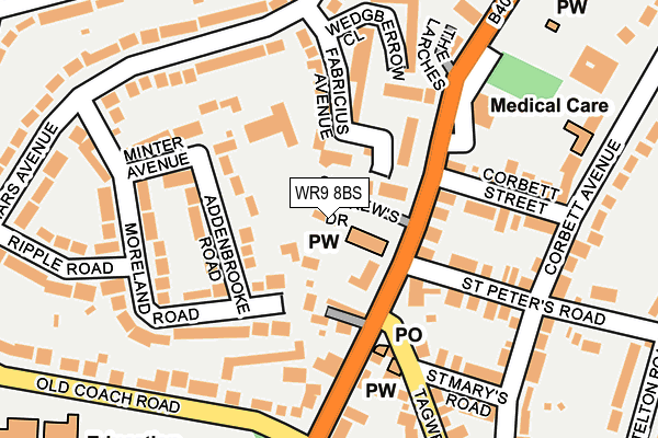 WR9 8BS map - OS OpenMap – Local (Ordnance Survey)