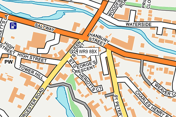 WR9 8BX map - OS OpenMap – Local (Ordnance Survey)