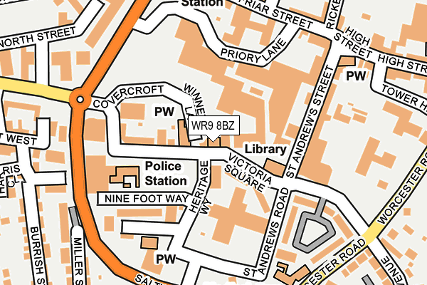 WR9 8BZ map - OS OpenMap – Local (Ordnance Survey)