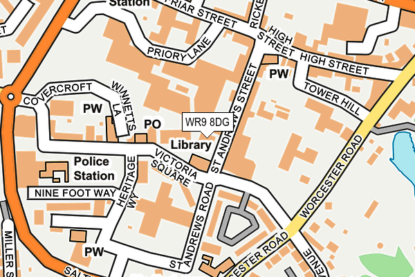 WR9 8DG map - OS OpenMap – Local (Ordnance Survey)