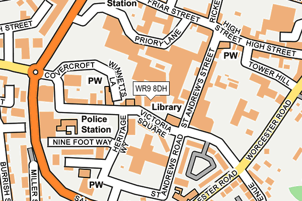 WR9 8DH map - OS OpenMap – Local (Ordnance Survey)