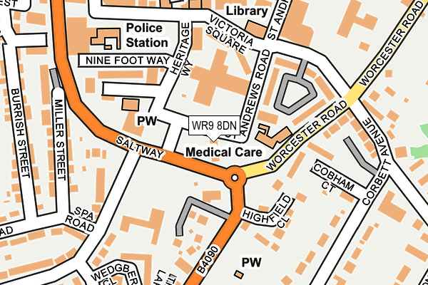 WR9 8DN map - OS OpenMap – Local (Ordnance Survey)