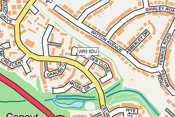 WR9 8DU map - OS OpenMap – Local (Ordnance Survey)