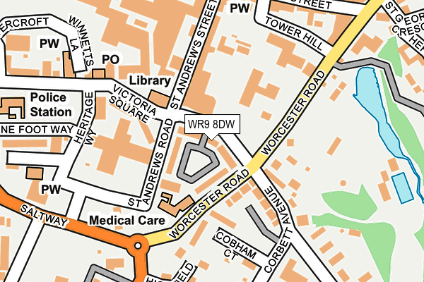 WR9 8DW map - OS OpenMap – Local (Ordnance Survey)