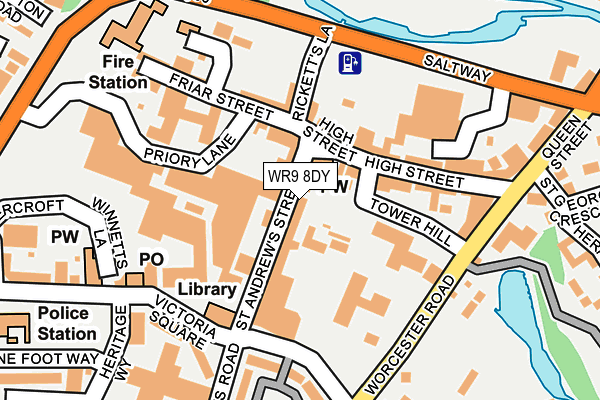 WR9 8DY map - OS OpenMap – Local (Ordnance Survey)
