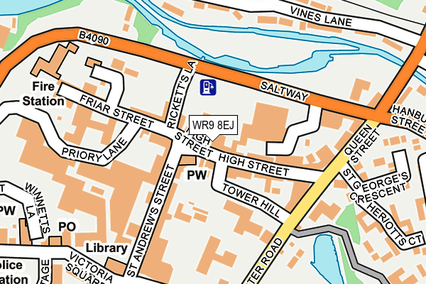 WR9 8EJ map - OS OpenMap – Local (Ordnance Survey)